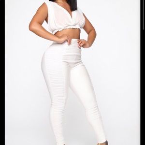 Fashion Nova Cardi B Collection Set- White